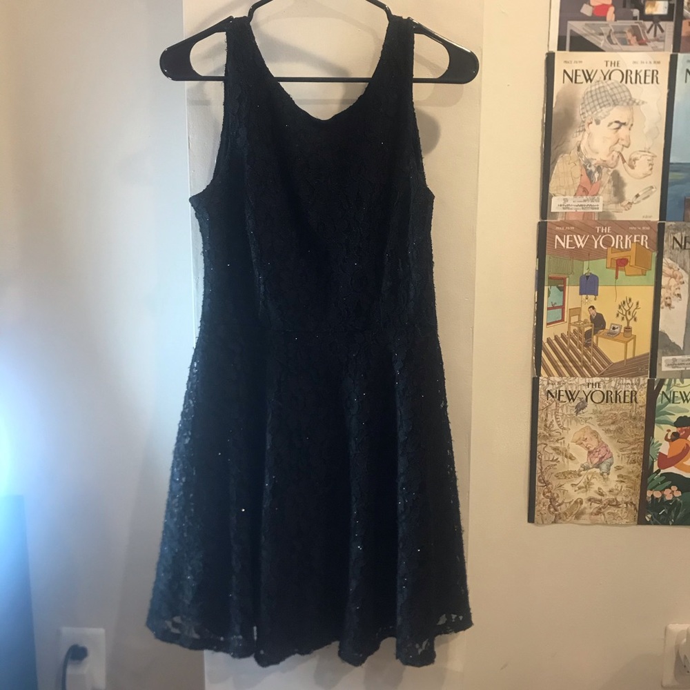 Black Sequined Dress